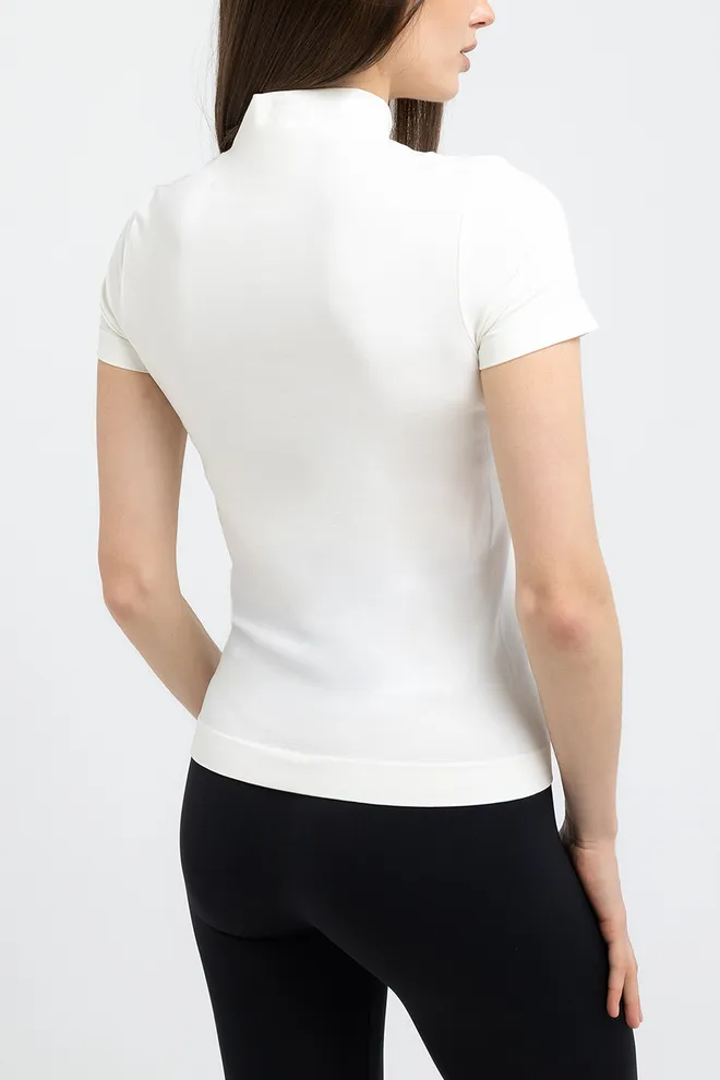 Футболка на молнии T-SHIRT ZIP Giulia (cloud dancer), белый