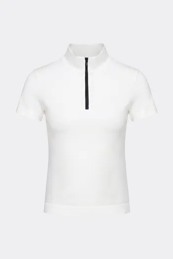 Футболка на молнии T-SHIRT ZIP Giulia (cloud dancer), белый