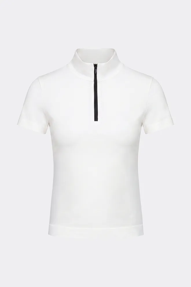 Футболка на молнии T-SHIRT ZIP Giulia (cloud dancer), белый