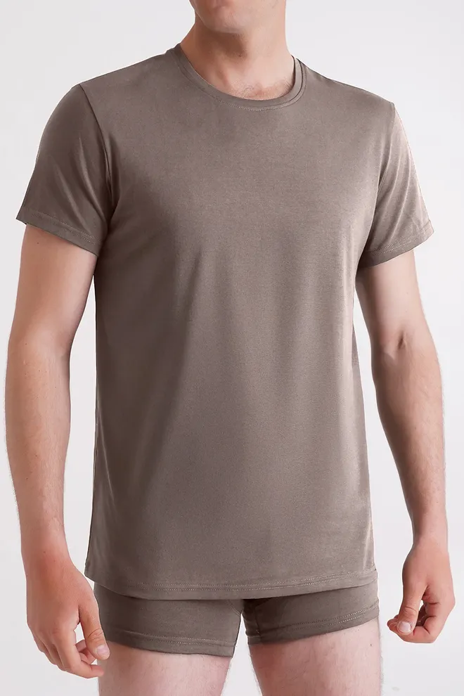 Футболка мужская G-MAN 4601/010 Giulia (mocha taupe), коричневый