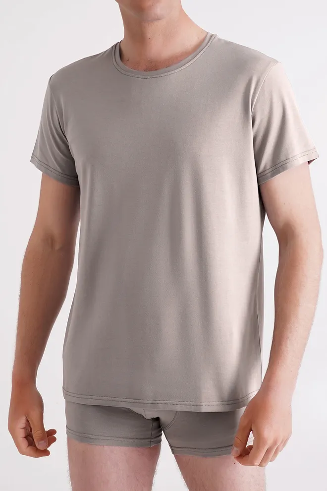 Футболка мужская G-MAN 4601/010 Giulia (mushroom beige), бежевый