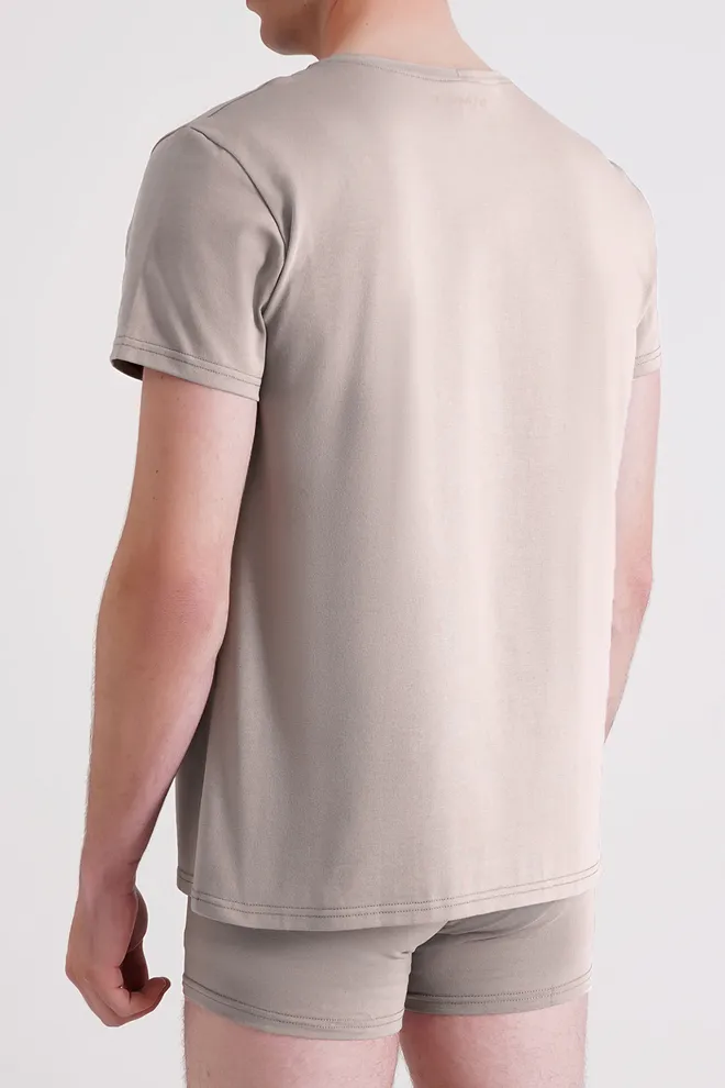 Футболка мужская G-MAN 4601/010 Giulia (mushroom beige), бежевый