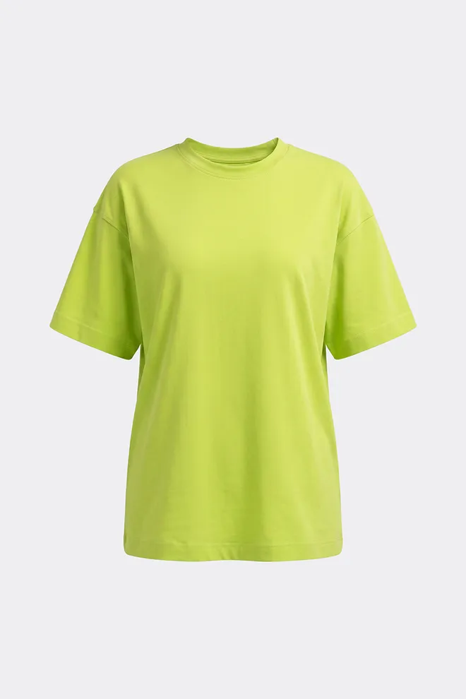 Футболка оверсайз T-SHIRT BASIC 4825/010 Giulia (apple green), зеленый