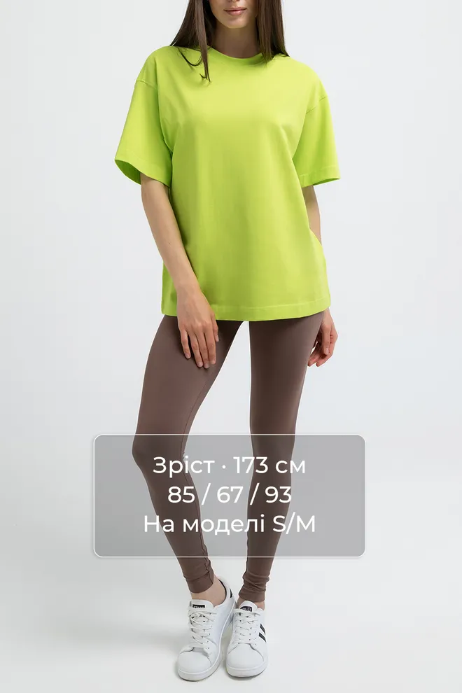 Футболка оверсайз T-SHIRT BASIC 4825/010 Giulia (apple green), зеленый