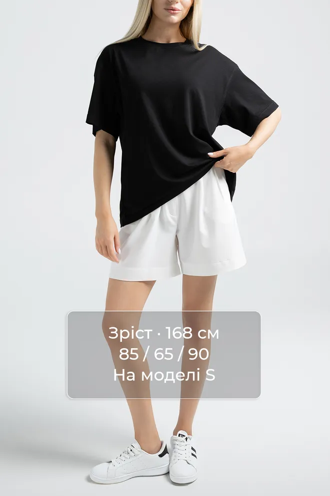 Футболка оверсайз T-SHIRT BASIC 4825/010 Giulia (black), черный