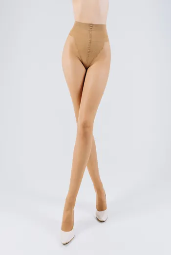 Колготки со швом Chic bikini 20 den Giulia (daino/nero) Колготки со швом Chic bikini 20 den Giulia (daino/nero)