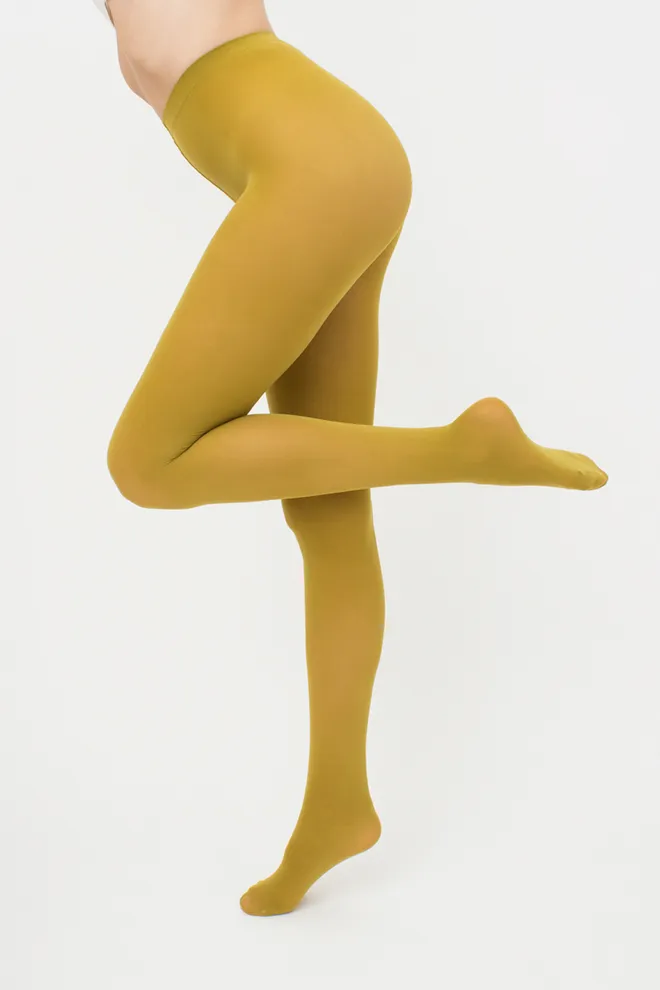 Кольорові колготки з мікрофібри Blues 70 den Giulia (olive)