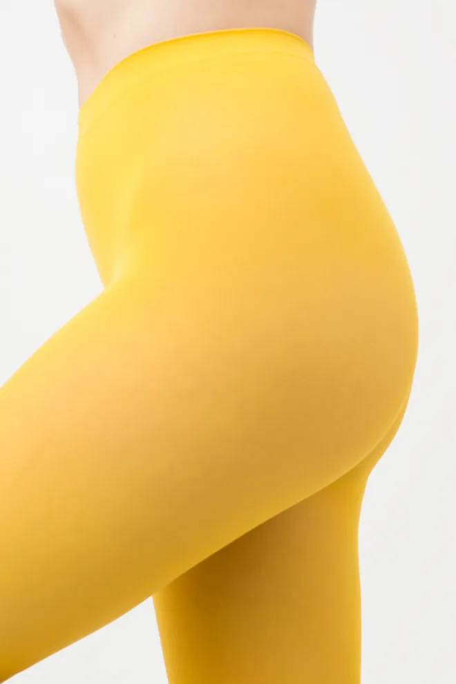 Кольорові колготки з мікрофібри Blues 70 den Giulia (yellow moon)