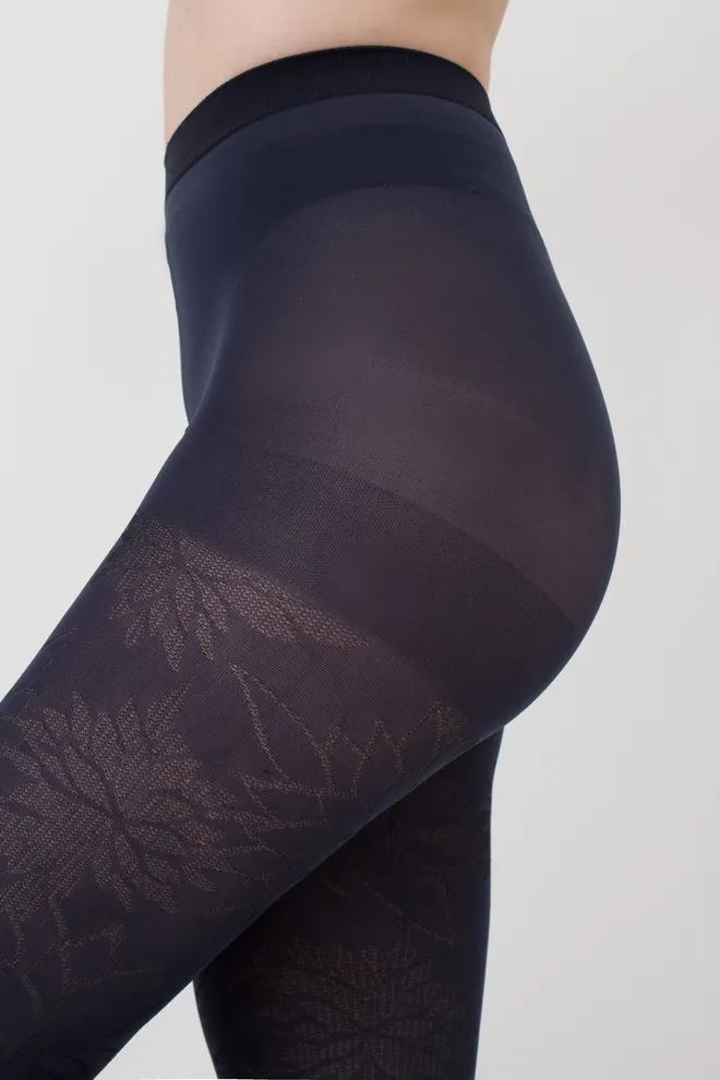 Колготки з малюнком Stem 60 den model 1 Giulia (blueberry), синій