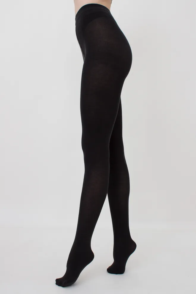 Теплі бавовняні колготки Lucky cotton 200 den Giulia (iron), сірий