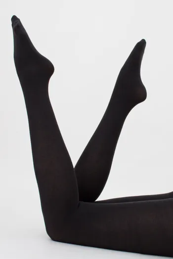 Теплые хлопковые колготки Lucky cotton 200 den Giulia (iron), серый