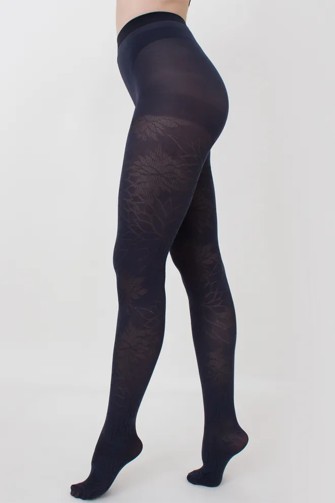 Колготки з малюнком Stem 60 den model 1 Giulia (blueberry), синій
