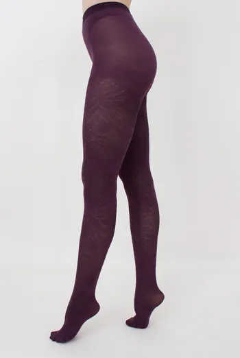 Колготки з малюнком Stem 60 den model 1 Giulia (blackberry wine),фіолетовий