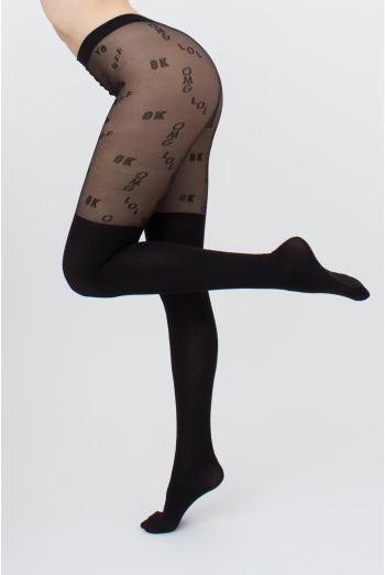 Колготки с имитацией чулок Trend up 60 den model 1 Giulia (nero) Колготки с имитацией чулок Trend up 60 den model 1 Giulia (nero)