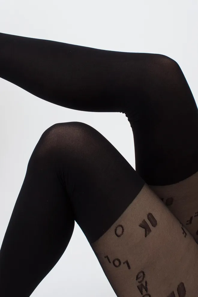 Колготки з імітацією панчіх Trend up 60 den model 1 Giulia (nero)