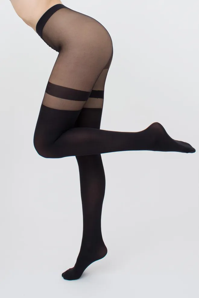 Колготки з імітацією панчіх Style-up 60 den model 2 Giulia (nero)