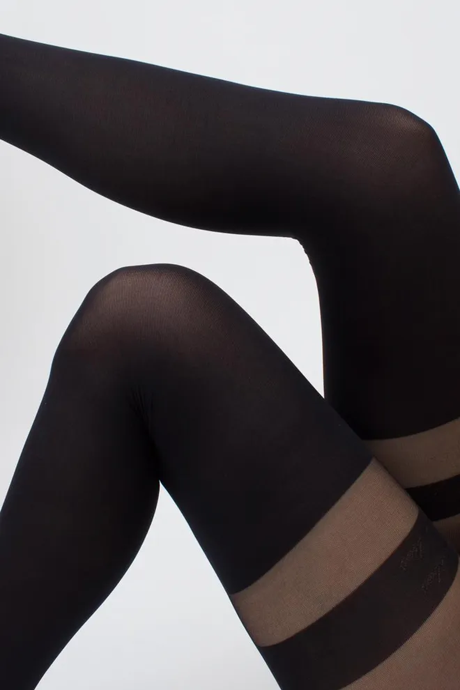 Колготки з імітацією панчіх Style-up 60 den model 2 Giulia (nero)