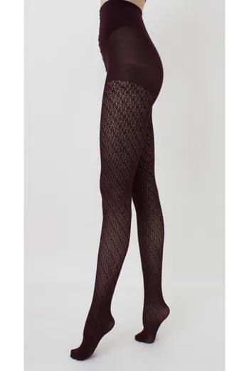 Теплі бавовняні колготки з малюнком Rio 150 den model 9 Giulia (marsala) Теплі бавовняні колготки з малюнком Rio 150 den model 9 Giulia (marsala)