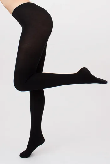 Теплі бавовняні колготки Delicate cotton 150 den Giulia (nero)