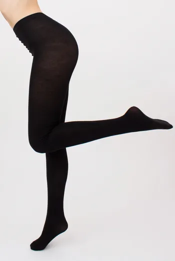 Теплые хлопковые колготки Lucky cotton 200 den Giulia (nero), черный Теплые хлопковые колготки Lucky cotton 200 den Giulia (nero), черный