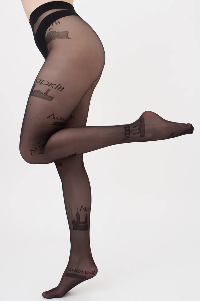 Жіночі колготки з назвами міст України CITY 20 (1) Giulia (nero),чорний
