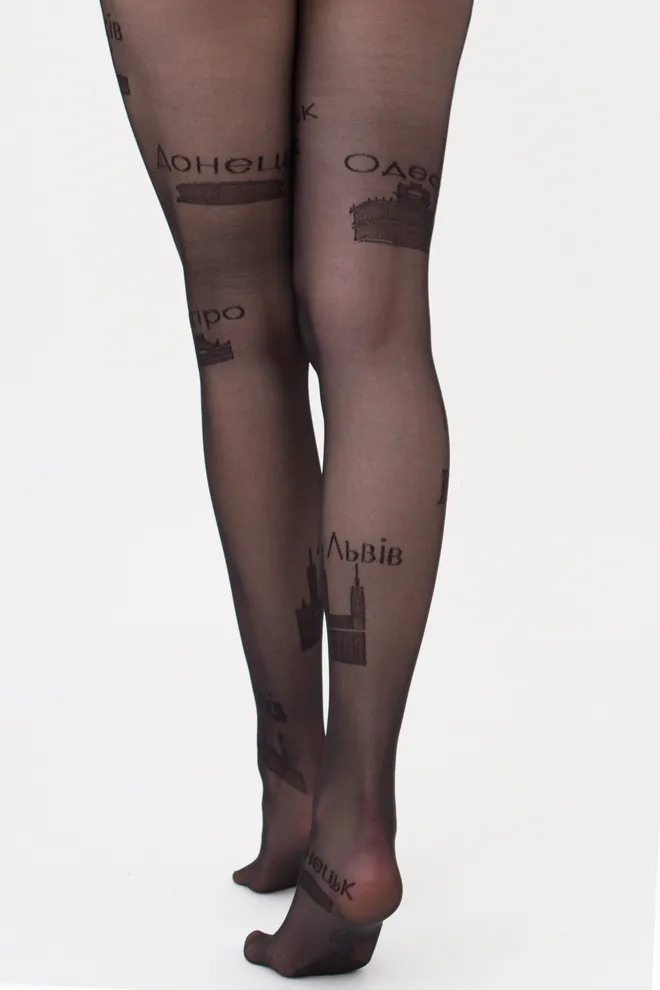 Жіночі колготки з назвами міст України CITY 20 (1) Giulia (nero),чорний