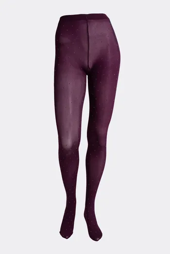 Колготки с люрексом EVELYN 60 (2) Giulia (port wine), бордовый