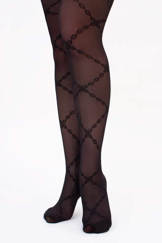 Колготки с рисунком FASHIONISTA 40 (9) Giulia (nero), черный