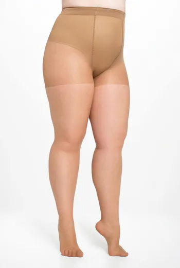 Класичні колготки великих розмірів MOLLY 20 Giulia (caramel), бежевий Класичні колготки великих розмірів MOLLY 20 Giulia (caramel), бежевий