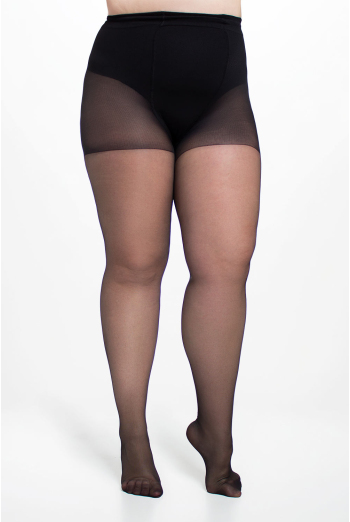 Класичні колготки великих розмірів MOLLY 20 Giulia (nero), чорний Класичні колготки великих розмірів MOLLY 20 Giulia (nero), чорний