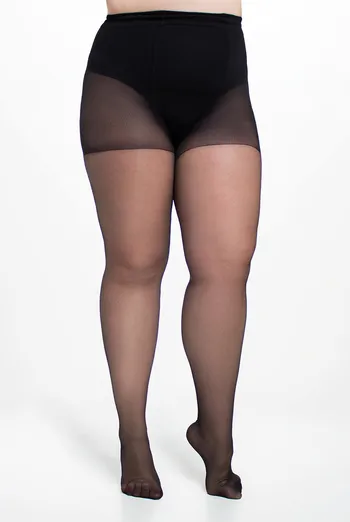 Класичні колготки великих розмірів MOLLY 20 Giulia (nero), чорний Класичні колготки великих розмірів MOLLY 20 Giulia (nero), чорний