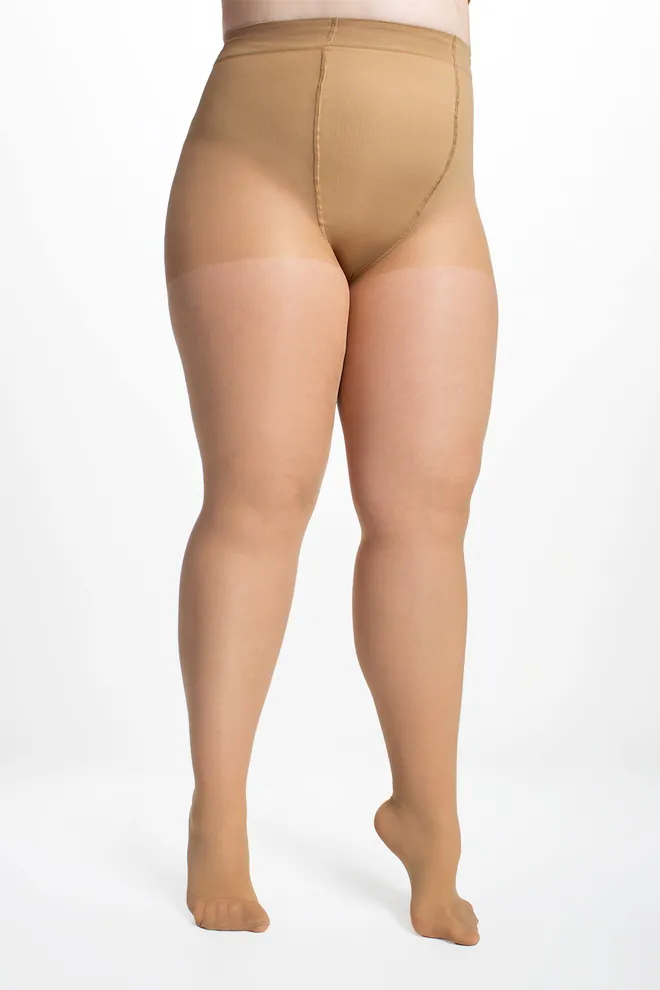 Класичні колготки великих розмірів MOLLY 40 Giulia (daino), бежевий