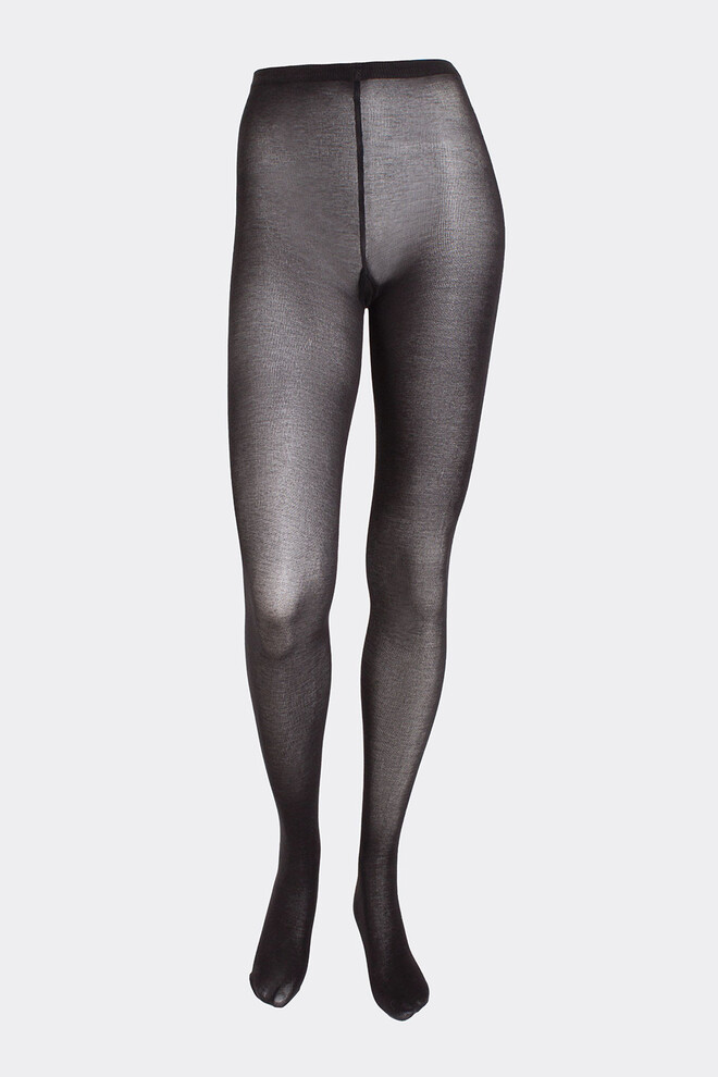 Колготки теплые из хлопка MICROCOTTON 100 Giulia (grey), серый