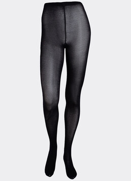 Колготки теплые из хлопка MICROCOTTON 100 Giulia (nero), черный