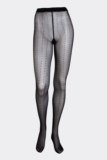 Kолготки в горошок MICROTULLE DOTS 40 Giulia (nero), чорний