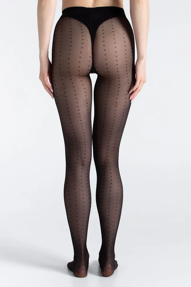 Колготки в горошек MICROTULLE DOTS 40 Giulia (nero), черный