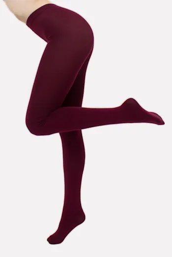 Теплые хлопковые колготки LUCKY COTTON 200 Giulia (marsala), бордовый Теплые хлопковые колготки LUCKY COTTON 200 Giulia (marsala), бордовый