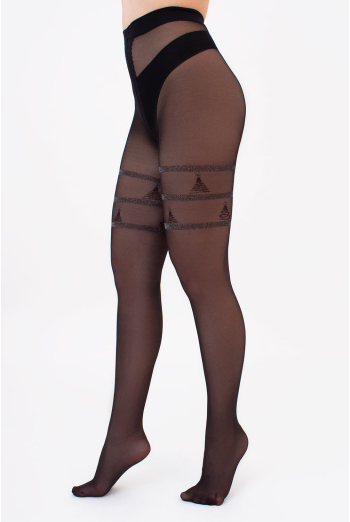Колготки с рисунком и люрексом OBSESSION 20 (3) Giulia (nero), черный Колготки с рисунком и люрексом OBSESSION 20 (3) Giulia (nero), черный