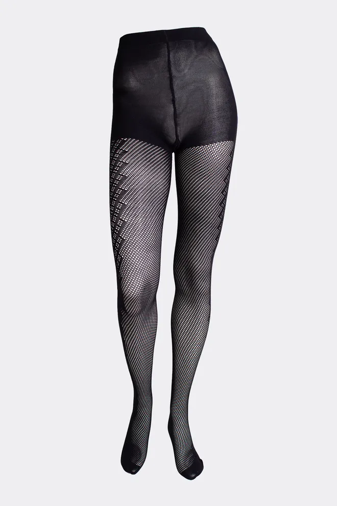 Колготки с геометрическим рисунком SATY RETE 100 (7) Giulia (nero), черный