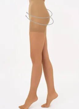Женские классические корректирующие колготки Slim 20 den Giulia (visone), бежевый