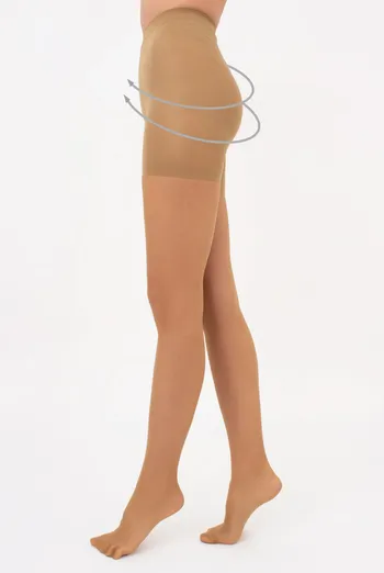 Женские классические корректирующие колготки Slim 20 den Giulia (visone), бежевый