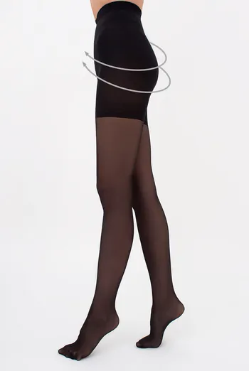 Классические корректирующие колготки Slim 40 den Giulia (nero), черный