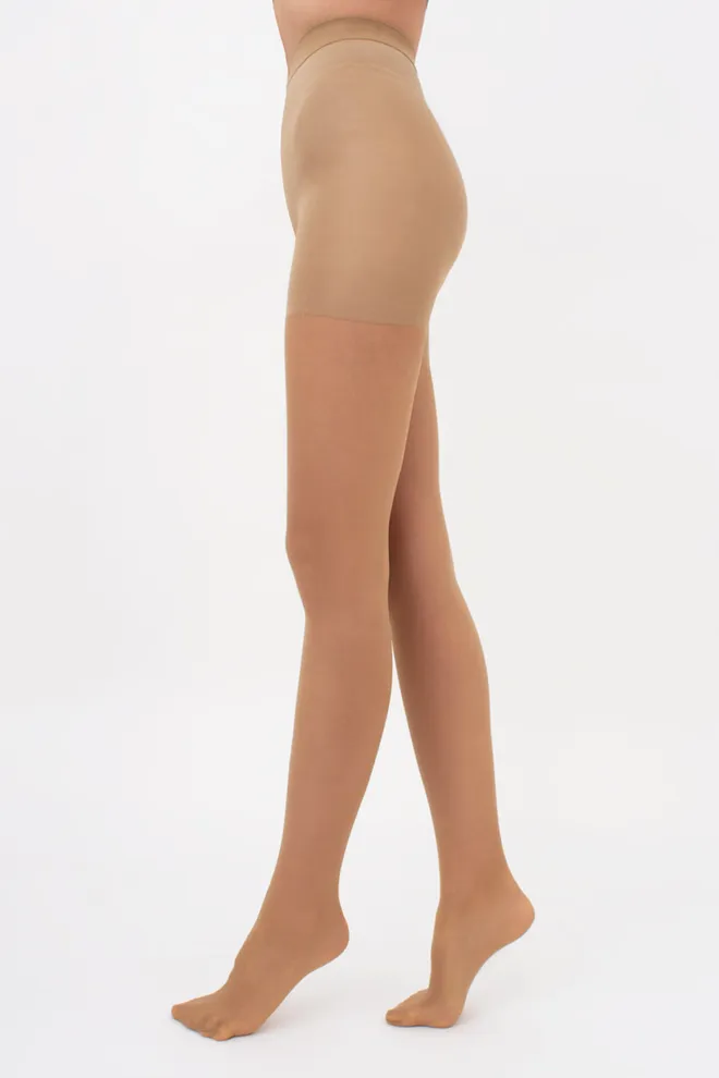 Класичні коригуючі колготки Slim 40 den Giulia (daino), бежевий