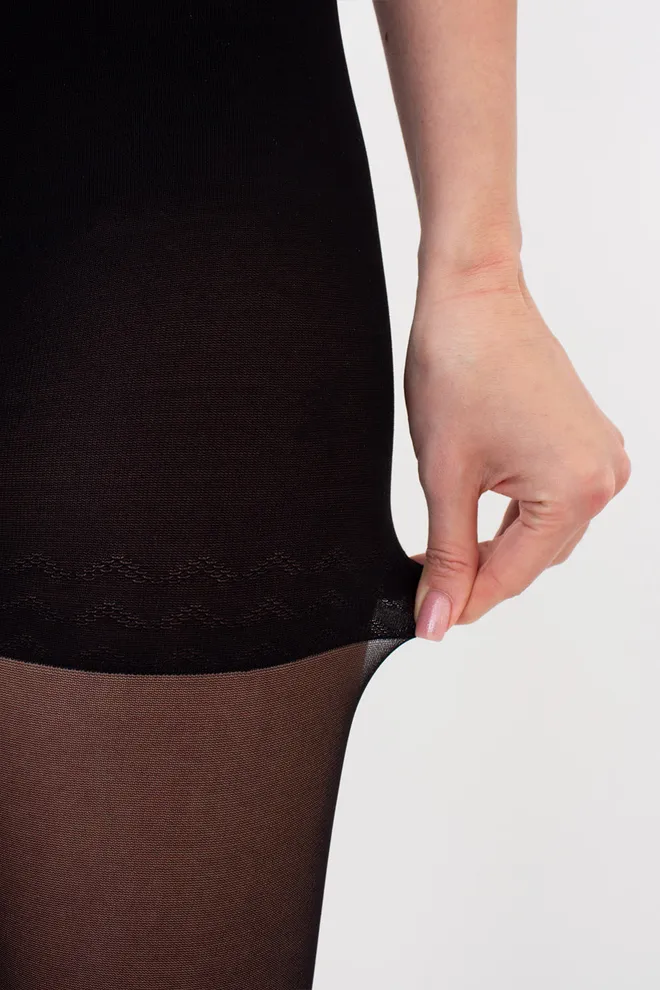 Класичні коригуючі колготки Slim 40 den Giulia (nero), чорний