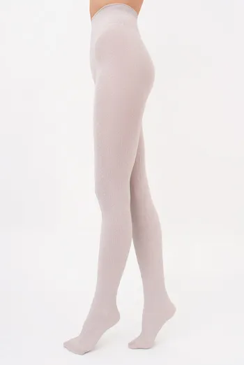 Теплі фактурні колготки BRAID 150 (3) Giulia (moonlight), бежевий