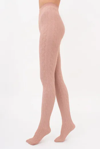 Теплі фактурні колготки з геометричним малюнком BRAID 150 (1) Giulia (roe buck), бежевий Теплі фактурні колготки з геометричним малюнком BRAID 150 (1) Giulia (roe buck), бежевий