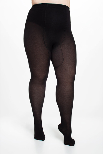 Теплі колготки великих розмірів і укороченої довжини MOLLY 200 (1) Giulia (nero), чорний Теплі колготки великих розмірів і укороченої довжини MOLLY 200 (1) Giulia (nero), чорний