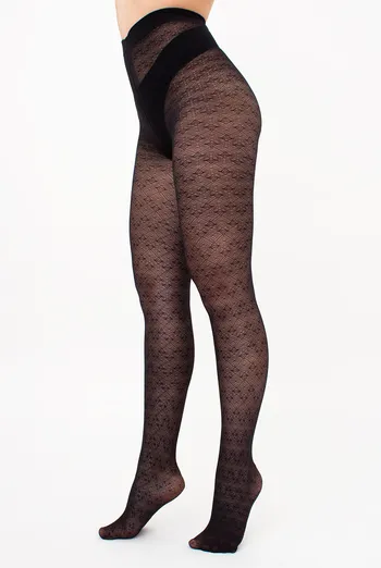 Колготки з ажурним малюнком TISSUE 20 (2) Giulia (nero), чорний