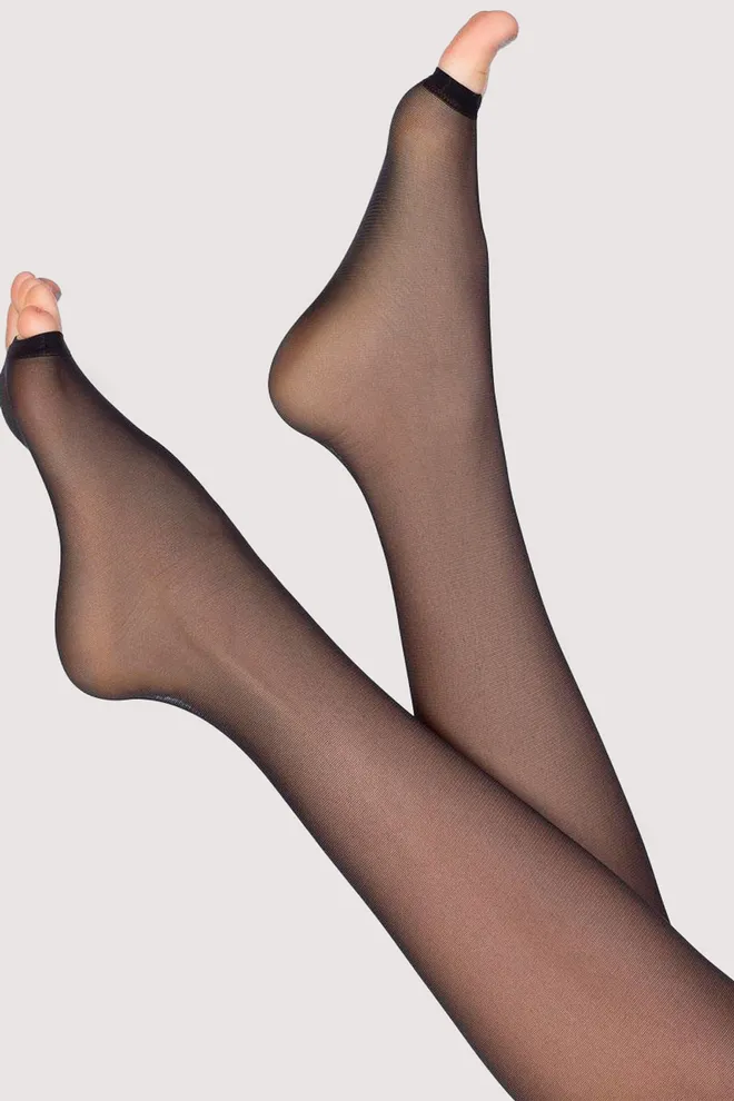 Класичні колготки з відкритим носком TOE 15 Giulia (nero), чорний