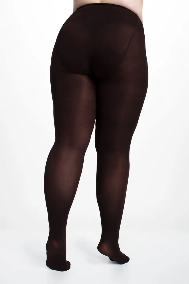 Жіночі колготки великих розмірів POSITIVE MICRO 70 Giulia (caffe), коричневий